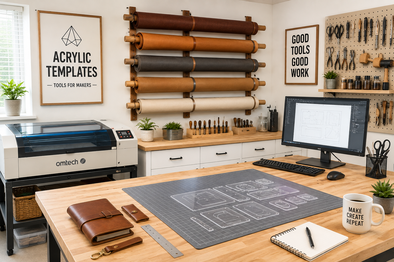 The workshop where templates are cut